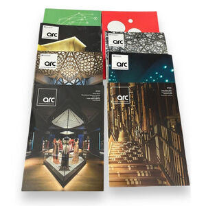 Set Of 8 arc lighting in architecture rare